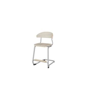 Stol Embrace C-stativ SH50 cm mellomstort sete sølv stativ