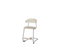 Stol Embrace C-stativ SH50 cm mellomstort sete sølv stativ
