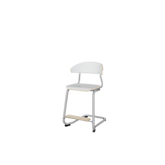 Stol Embrace C-stativ SH50 cm mellomstort sete sølv stativ