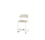 Stol Embrace BX C-stativ SH50 cm mellomstort sete hvitt stativ