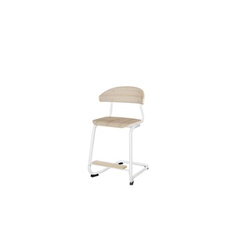 Stol Embrace BX C-stativ SH50 cm mellomstort sete hvitt stativ