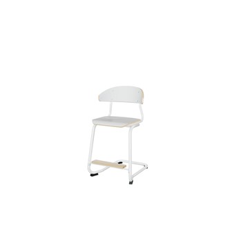 Stol Embrace BX C-stativ SH50 cm mellomstort sete hvitt stativ