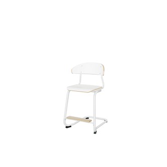 Stol Embrace BX C-stativ SH50 cm mellomstort sete hvitt stativ
