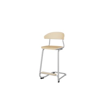 Stol Embrace C-stativ SH63 cm mellomstort sete sølv stativ