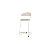 Stol Embrace BX C-stativ SH63 cm mellomstort sete hvitt stativ