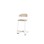 Stol Embrace BX C-stativ SH63 cm mellomstort sete hvitt stativ
