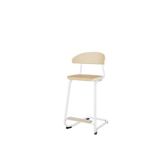 Stol Embrace BX C-stativ SH63 cm mellomstort sete hvitt stativ