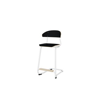 Stol Embrace BX C-stativ SH63 cm mellomstort sete hvitt stativ