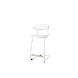 Stol Embrace BX C-stativ SH63 cm mellomstort sete hvitt stativ
