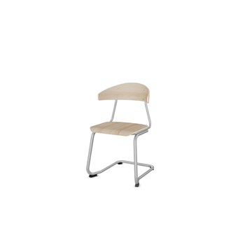 Stol Embrace C-stativ SH45 cm stort sete sølv stativ