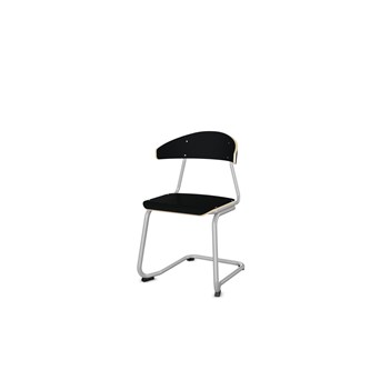 Stol Embrace C-stativ SH45 cm stort sete sølv stativ