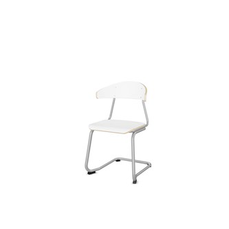 Stol Embrace C-stativ SH45 cm stort sete sølv stativ