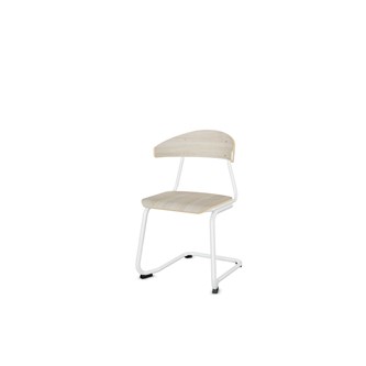 Stol Embrace BX C-stativ SH45 cm stort sete hvitt stativ