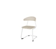 Stol Embrace BX C-stativ SH45 cm stort sete hvitt stativ