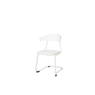 Stol Embrace BX C-stativ SH45 cm stort sete hvitt stativ