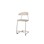Stol Embrace C-stativ SH63 cm stort sete sølv stativ