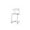 Stol Embrace C-stativ SH63 cm stort sete sølv stativ