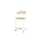Stol Embrace BX C-stativ SH63 cm stort sete hvitt stativ