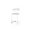 Stol Embrace BX C-stativ SH63 cm stort sete hvitt stativ