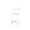 Stol Embrace BX C-stativ SH63 cm stort sete hvitt stativ