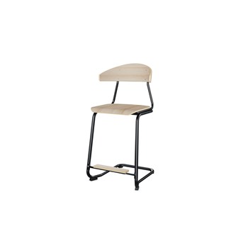 Stol Embrace BX C-stativ SH63 cm stort sete svart stativ