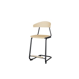 Stol Embrace BX C-stativ SH63 cm stort sete svart stativ
