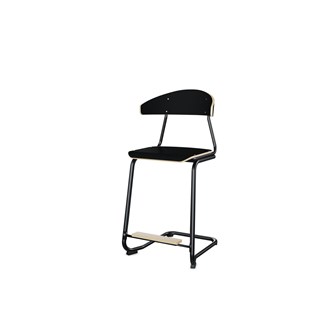 Stol Embrace BX C-stativ SH63 cm stort sete svart stativ