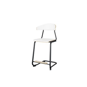 Stol Embrace BX C-stativ SH63 cm stort sete svart stativ