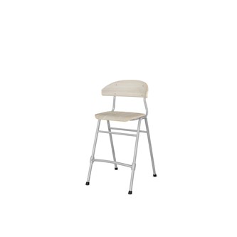 Stol Embrace 4-ben SH54 cm mellomstort sete sølv ben