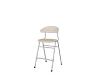 Stol Embrace 4-ben SH54 cm mellomstort sete sølv ben