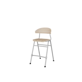 Stol Embrace 4-ben SH54 cm mellomstort sete sølv ben
