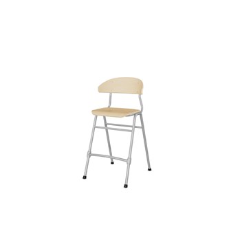 Stol Embrace 4-ben SH54 cm mellomstort sete sølv ben