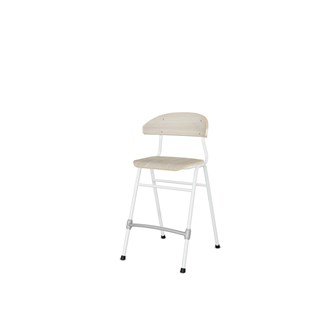 Stol Embrace BX 4-ben SH54 cm mellomstort sete hvite ben
