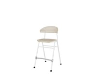 Stol Embrace BX 4-ben SH54 cm mellomstort sete hvite ben