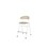 Stol Embrace BX 4-ben SH54 cm mellomstort sete hvite ben