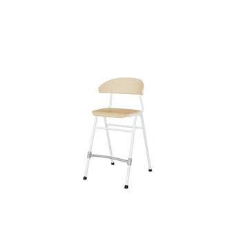 Stol Embrace BX 4-ben SH54 cm mellomstort sete hvite ben