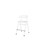 Stol Embrace BX 4-ben SH54 cm mellomstort sete hvite ben
