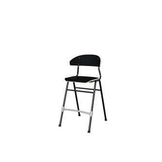 Stol Embrace BX 4-ben SH54 cm mellomstort sete svarte ben