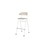 Stol Embrace BX 4-ben SH65 cm mellomstort sete hvite ben