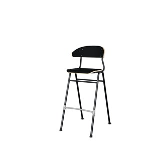 Stol Embrace BX 4-ben SH65 cm mellomstort sete svarte ben