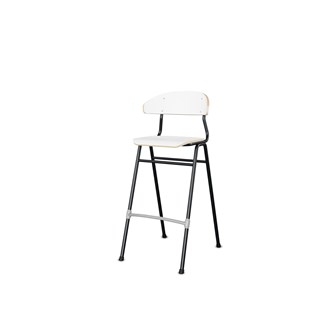 Stol Embrace BX 4-ben SH65 cm mellomstort sete svarte ben