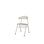 Stol Embrace 4-ben SH45 cm stort sete sølv ben