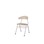 Stol Embrace 4-ben SH45 cm stort sete sølv ben