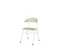 Stol Embrace BX 4-ben SH45 cm stort sete hvite ben