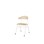 Stol Embrace BX 4-ben SH45 cm stort sete hvite ben