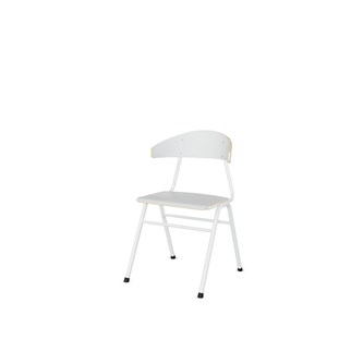 Stol Embrace BX 4-ben SH45 cm stort sete hvite ben