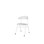Stol Embrace BX 4-ben SH45 cm stort sete hvite ben