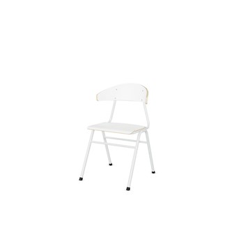 Stol Embrace BX 4-ben SH45 cm stort sete hvite ben