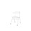Stol Embrace BX 4-ben SH45 cm stort sete hvite ben