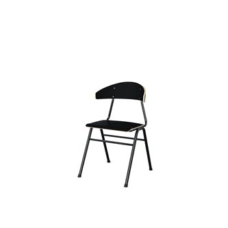Stol Embrace BX 4-ben SH45 cm stort sete svarte ben